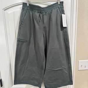 Athleta Green Wide-Leg Pants